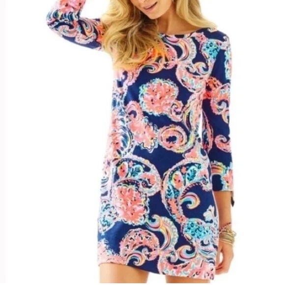Lilly Pulitzer Dresses & Skirts - Lilly Pulitzer Linden Shirt Dress, size M print: Pop Up For The Halibut